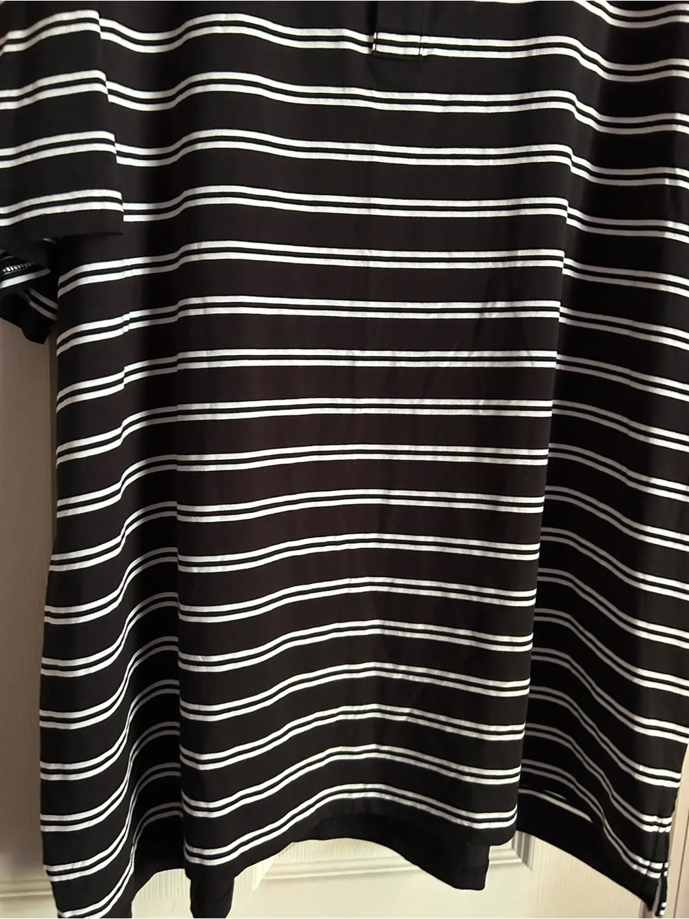 Goodfellow & Co Size XXL Black and White Striped Polo